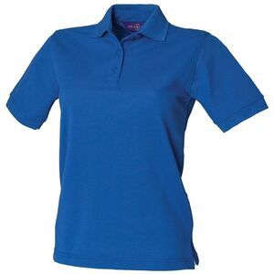 Henbury Womens/Ladies Pique Polo Shirt / Royal Blue